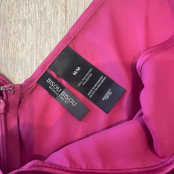 Pink BISOU BISOU sleeveless ruffle top - Picture 4 of 4